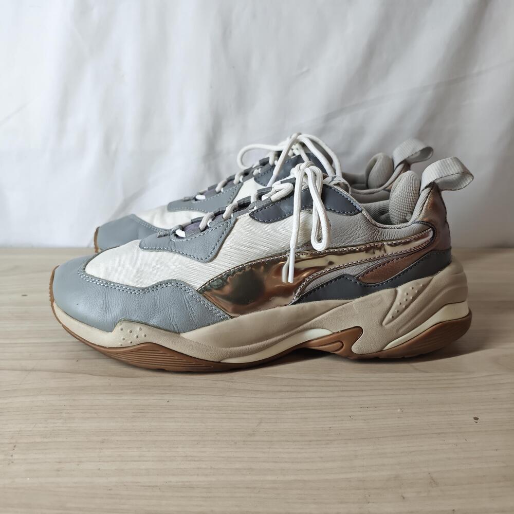 Puma Shoes Womens Size 9 White Gray Rose Gold Chunky Dad Sneakers 367998-01